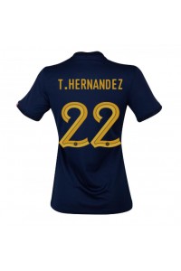 Fotbalové Dres Francie Theo Hernandez #22 Dámské Domácí Oblečení MS 2022 Krátký Rukáv